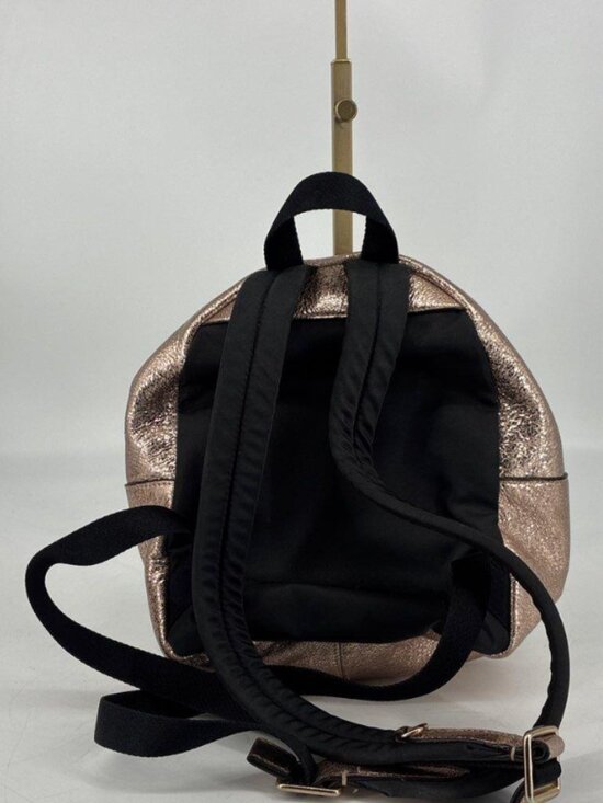 Coach Mini Charlie Backpack Rose Gold Metallic Leather F35238 - Rare